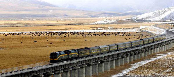 国穿越高原冻土区和国家自然保护区最长的青藏铁路桥——清水河特大桥
